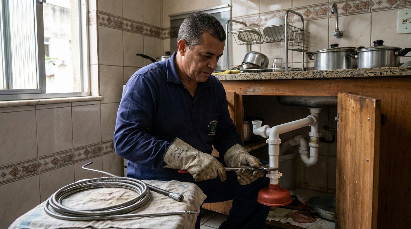 Desobstrução de Sifão em Fortaleza‑CE